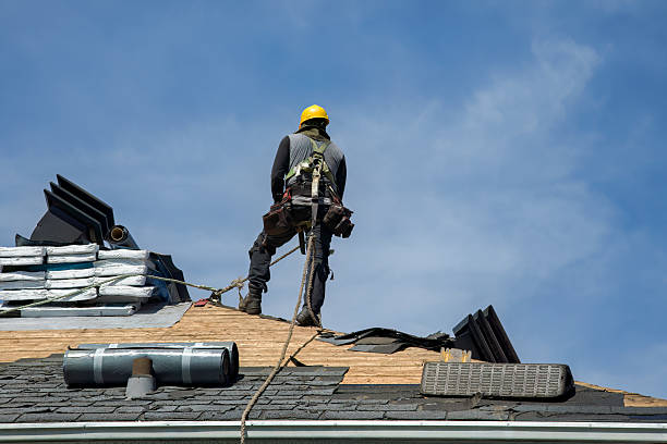 Professional Roofing technician working in Shickley, NE